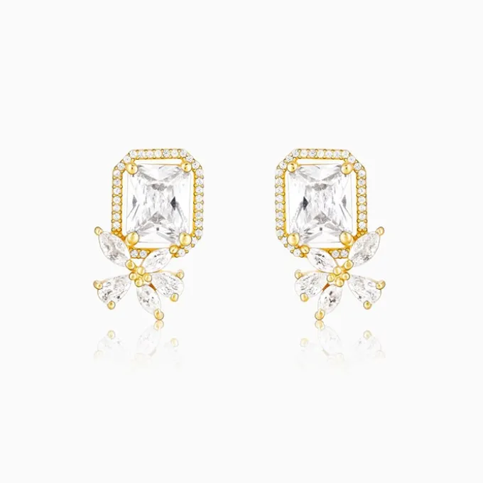 Golden Nature's Artistry Earrings