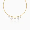 Golden Norma Baroque Pearl Cuff Necklace