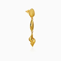 Golden Oceanic Grace Dangler Earrings