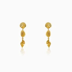 Golden Oceanic Grace Dangler Earrings