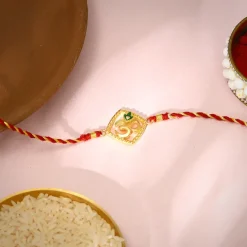 Golden Omkara Rakhi