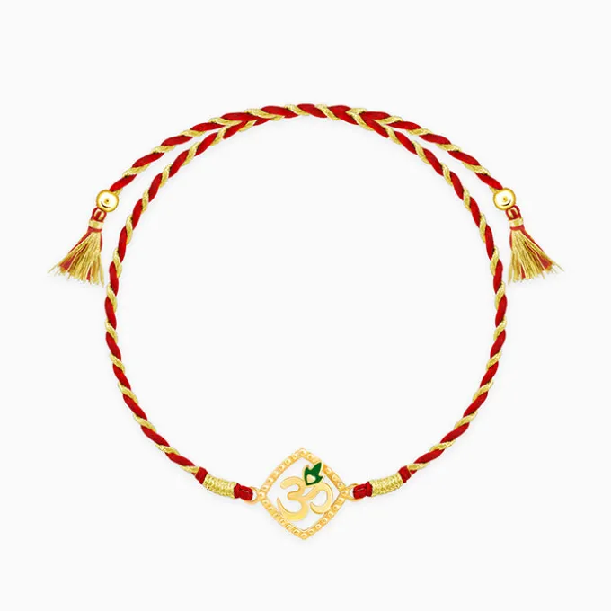 Golden Omkara Rakhi