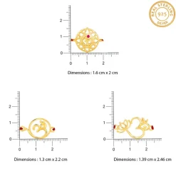 Golden Omkara Rakhi Combo (Set of 3)