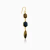 Golden Onyx Flame Dangler Earrings