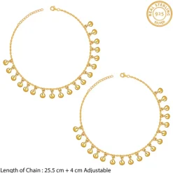 Golden Orb Dot Anklet