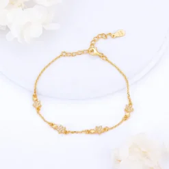 Golden Paired Star Bracelet