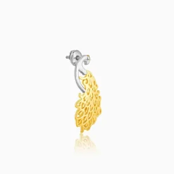 Golden Peacock Earrings