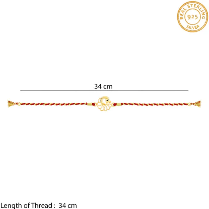 Golden Peacock Rakhi