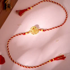 Golden Peacock Rakhi
