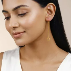 Golden Pendulum Danglers