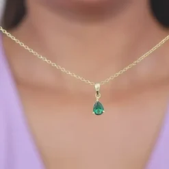 Golden Peridot Dream Pendant With Link Chain