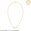 Golden Personalised Bunny Necklace