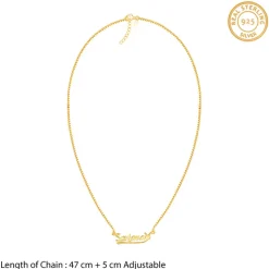 Golden Personalised Bunny Necklace