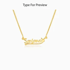 Golden Personalised Bunny Necklace