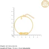 Golden Personalised Cosy Heart Bracelet