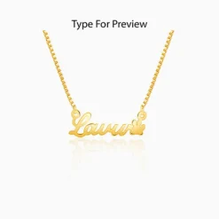 Golden Personalised Dog Lover Necklace