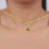 Golden Personalised Endless Echo Necklace