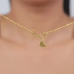 Golden Personalised Endless Echo Necklace