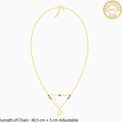 Golden Personalised Evil Eye Mangalsutra Necklace