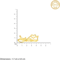 Golden Personalised Heart Name Mangalsutra