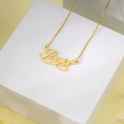 Golden Personalised Infinite Moments Necklace