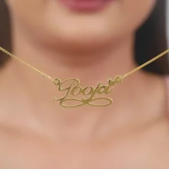 Golden Personalised Infinite Moments Necklace