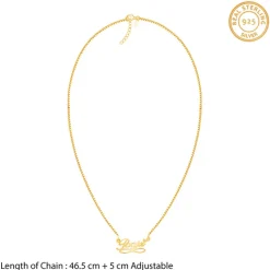 Golden Personalised Infinite Moments Necklace