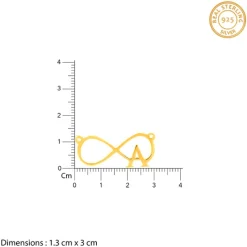 Golden Personalised Infinity Initial Necklace