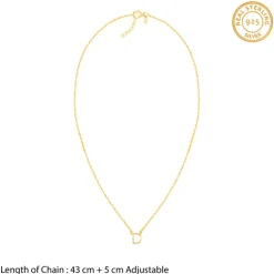 Golden Personalised Initial Necklace