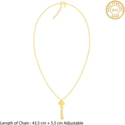 Golden Personalised Key Pendant