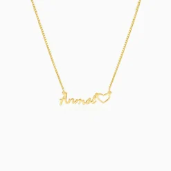 Golden Personalised Life Partner Pendant