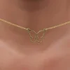 Golden Personalised Like a Butterfly Necklace