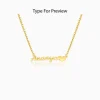 Golden Personalised Love Pendant