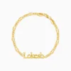 Golden Personalised Name Bracelet For Him