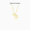 Golden Personalised Om Pendant With Link Chain