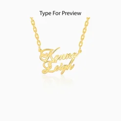 Golden Personalised Perfect Match Pendant