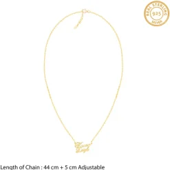 Golden Personalised Perfect Match Pendant