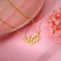 Golden Personalised Perfect Match Pendant