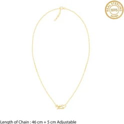 Golden Personalised Precious Sweetheart Pendant