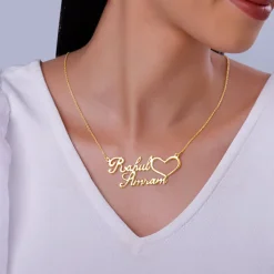 Golden Personalised Precious Sweetheart Pendant