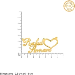 Golden Personalised Precious Sweetheart Pendant