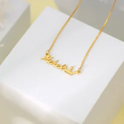 Golden Personalised Queen Necklace