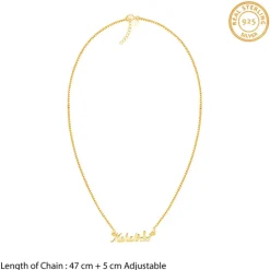 Golden Personalised Queen Necklace