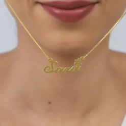 Golden Personalised Self Love Pendant