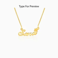 Golden Personalised Self Love Pendant