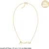 Golden Personalised Signature Name Necklace