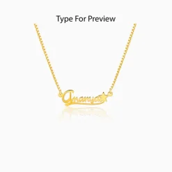 Golden Personalised Star Necklace
