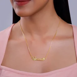 Golden Personalised Star Necklace