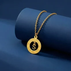 Golden Personalised The Letter Initial Necklace