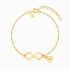 Golden Personalised Timeless Bond Bracelet